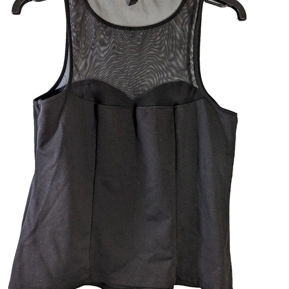 U 2 B Woman’s Mesh Top Black Tank Camisole Top Large (L) - Picture 5 of 8